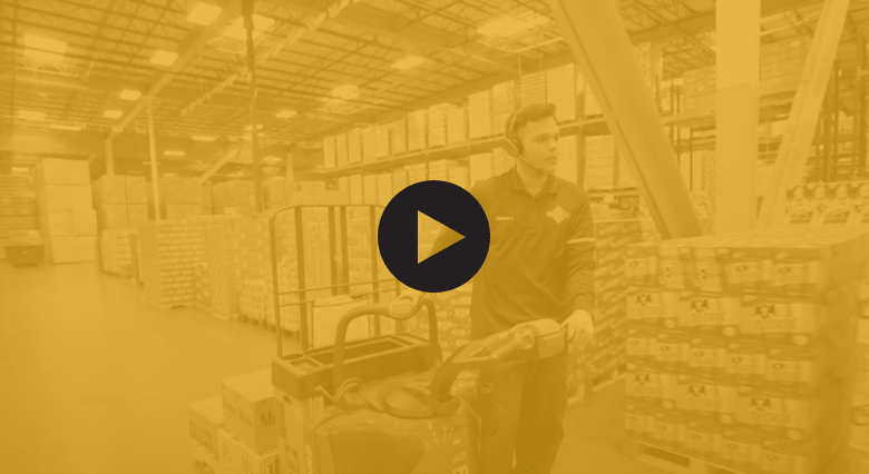 Open A explore what it’s like to be a warehouse employee at Reyes Beer Division video window.
