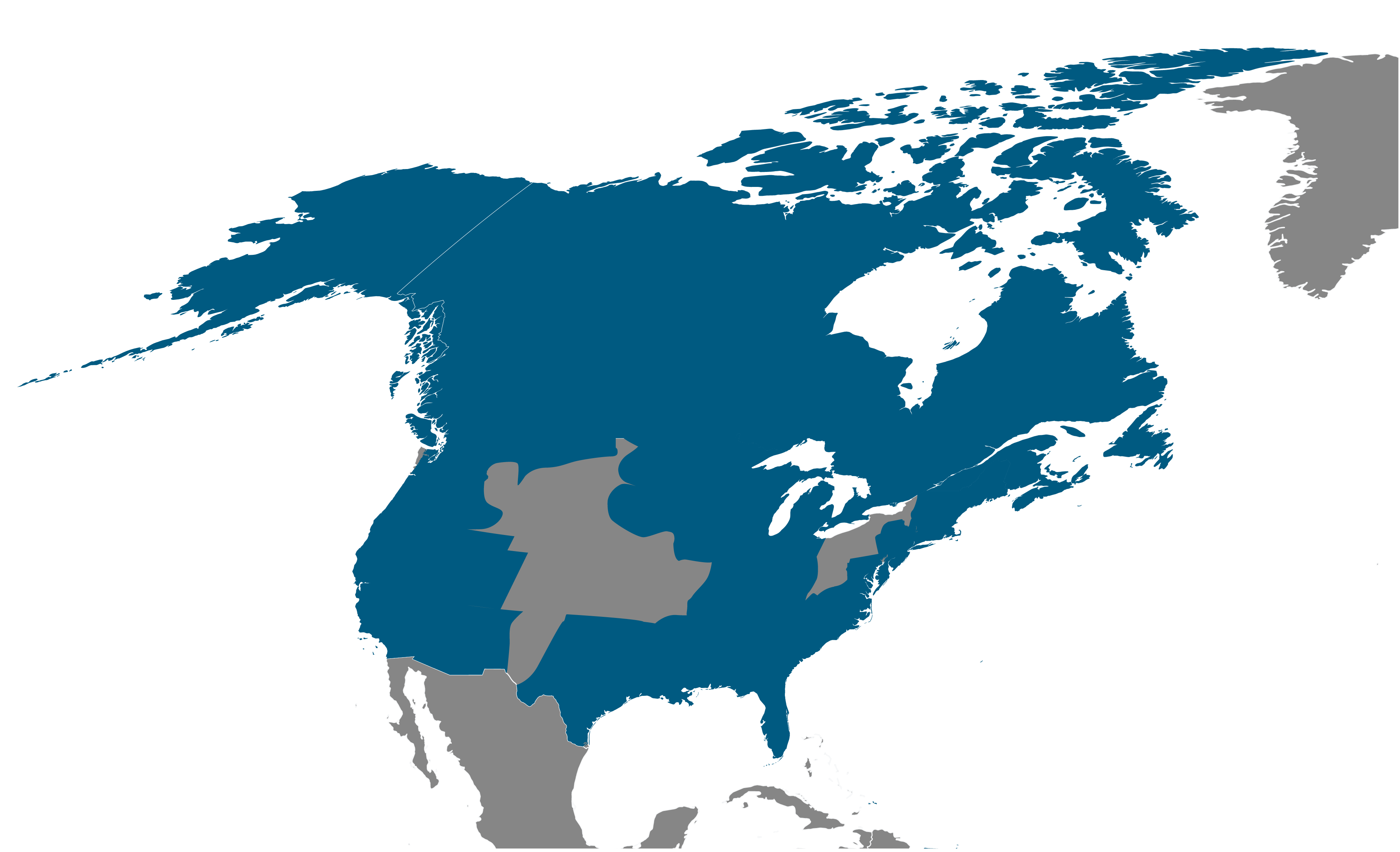 North America Locations map North America Locations map